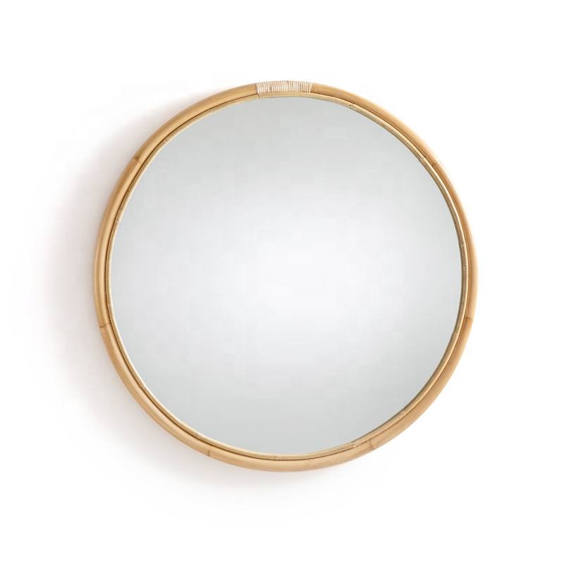 Natural Rattan Round Mirror MR334136